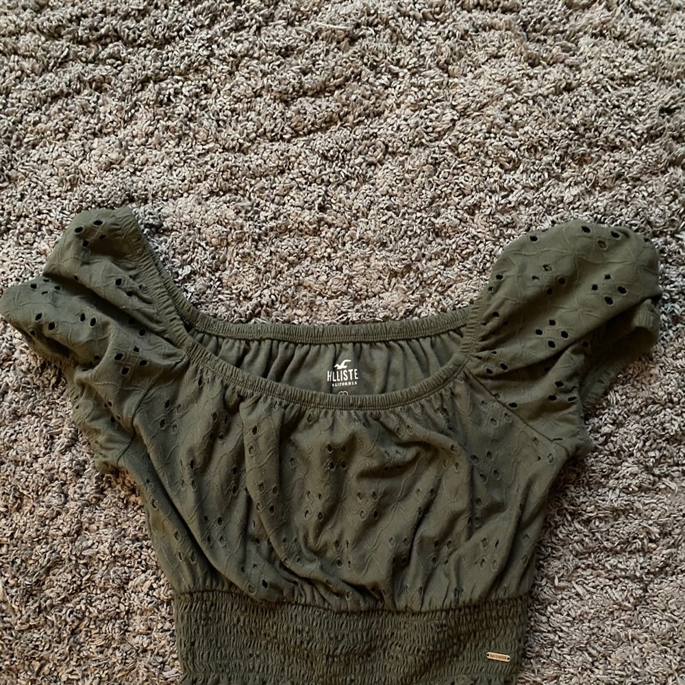 Cute green crop top